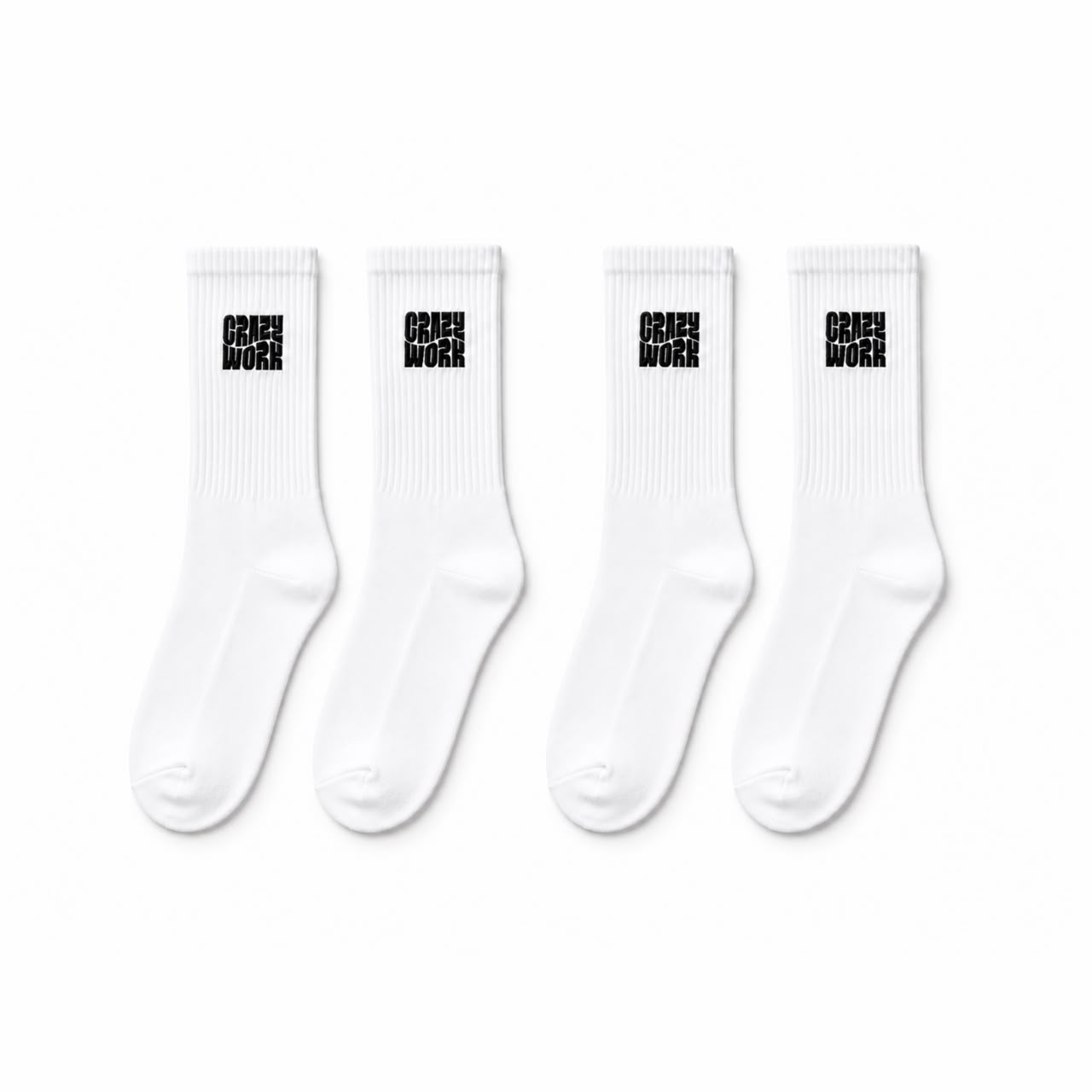 Crazywork Foundation Crew Sock (2 Pairs)
