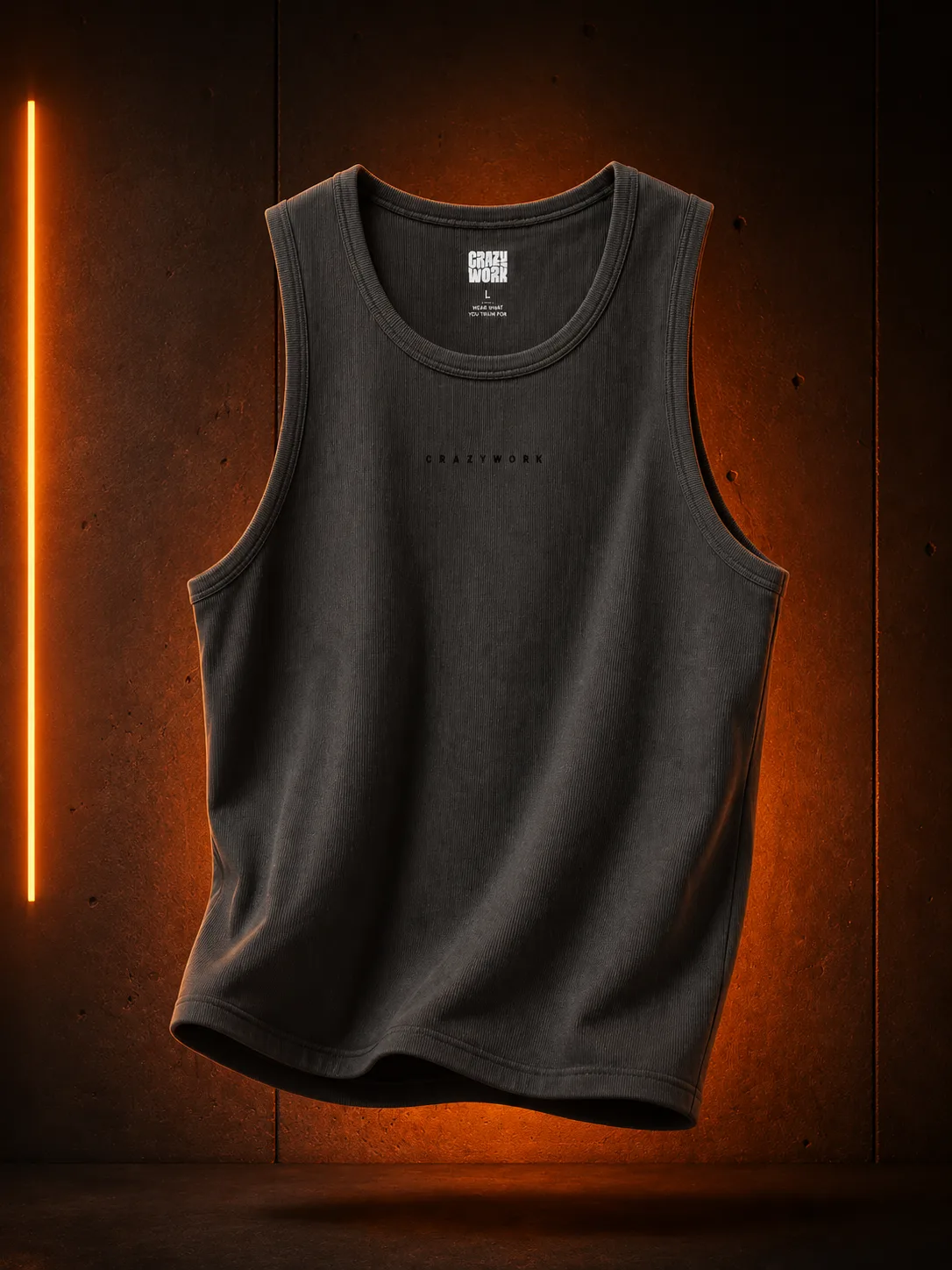 Crazywork Ribbed Tank Top